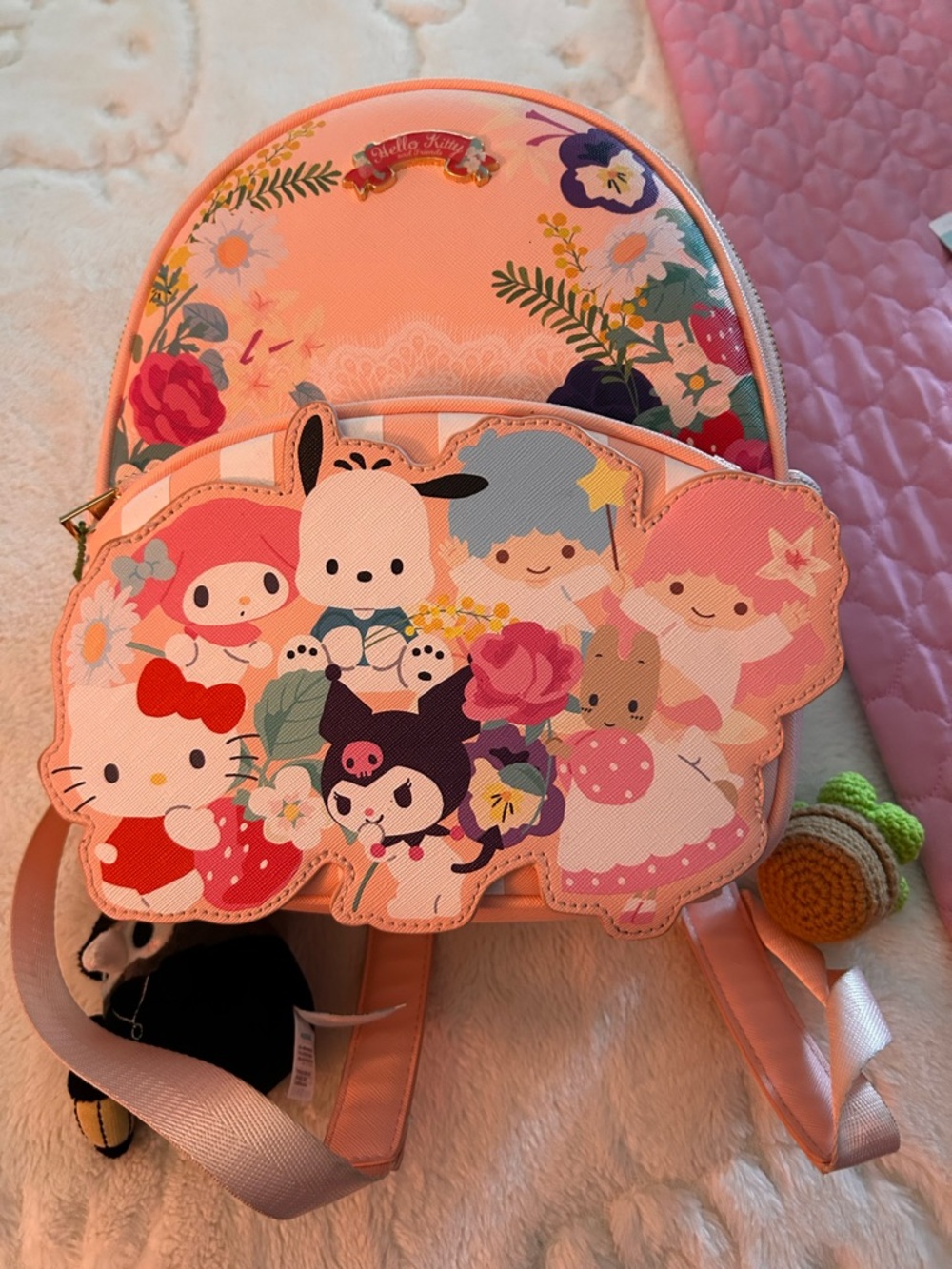 Sanrio Hello Kitty & Friends Floral Mini Backpack - BoxLunch Exclusive (Rare) - Picture 2 of 8